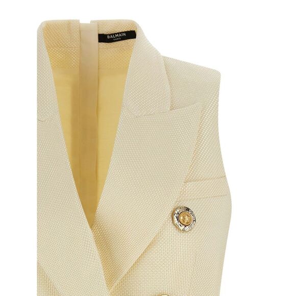 Balmain Women 'Gold And Gold Coin' Vest